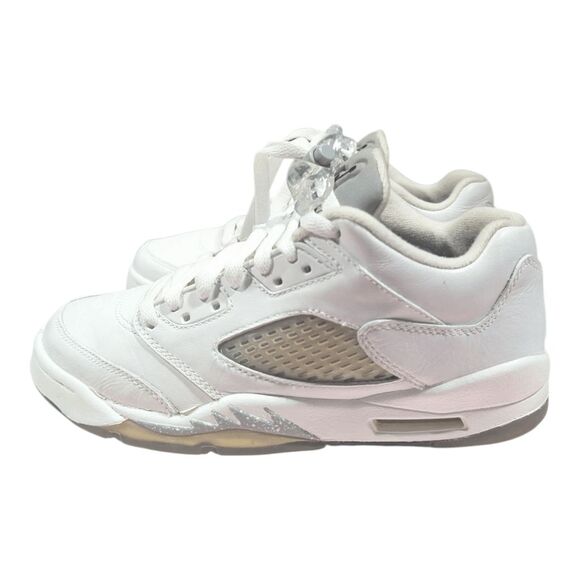 NIKE Air Jordan 5 Retro Low 'Wolf Grey' Sneakers GS Size 5Y - Picture 3 of 9